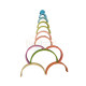 12 Pcs Rainbow Stacker in Pastel/Macaron Colors - Green Shades