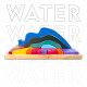 Waldorf Large Toy Four Elements Rainbow Stacker - Nesting Wooden Building Blocks Montessori Puzzle