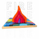 Waldorf Large Toy Four Elements Rainbow Stacker - Nesting Wooden Building Blocks Montessori Puzzle