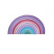 Big Large 12 pcs Rainbow Stacker - Pastel/Macaron Colors (Lavender Purple & Violet Shades)