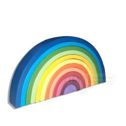 Large Wooden Sunset Rainbow Stacker Toy