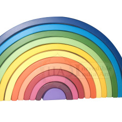 Large Wooden Sunset Rainbow Stacker Toy