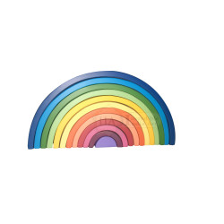 Large Wooden Sunset Rainbow Stacker Toy