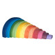 Large Wooden Sunset Rainbow Stacker Toy Large Wooden Sunset Rainbow Stacker Toy