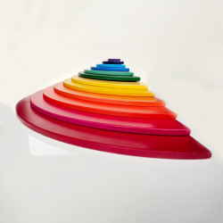 Wooden Rainbow Semi Circle 12 pcs