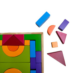 Wooden Building Block 2 Mahal Set