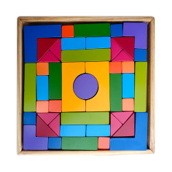 Wooden Building Block Castle Set