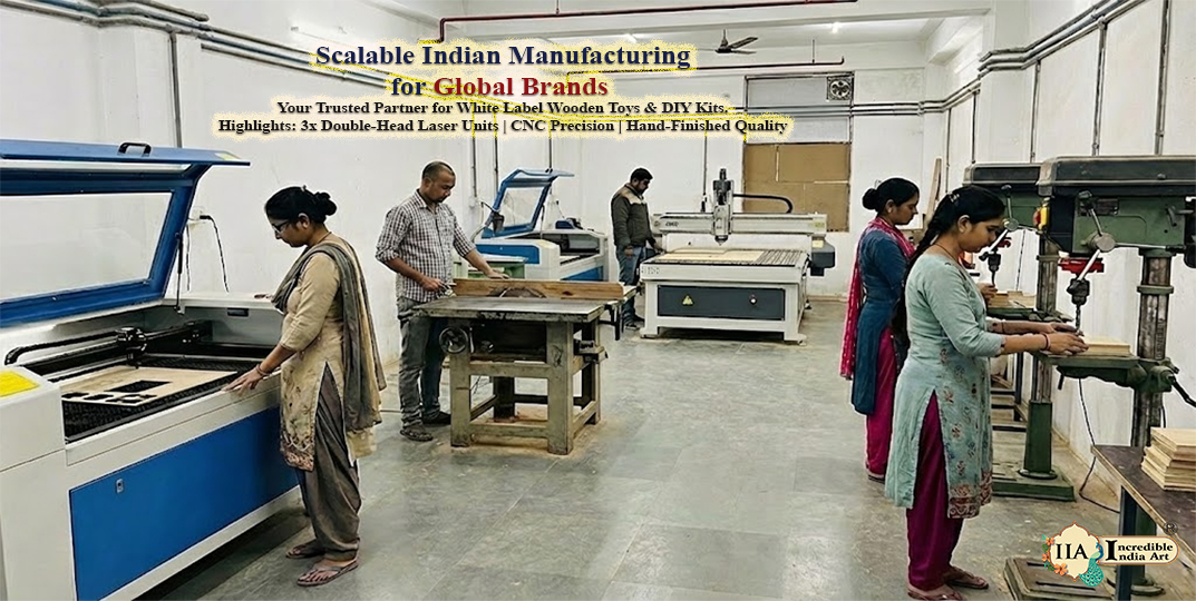 Incredible India Art Your Trusted Partner for White Label Wooden Toys & DIY Kits
